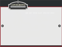 Tablet Screenshot of lovegroveconstruction.com
